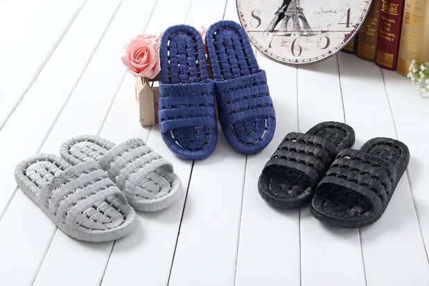 Sọc dày chống trượt rò rỉ dép nam gói trong nhà và ngoài trời phòng tắm khách sạn nhà của phụ nữ từ nhà kéo bãi biển kéo dép new balance chính hãng