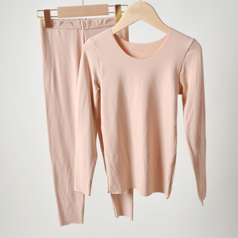 Flesh-colored bottoming top invisible tight-fitting German velvet underwear suit autumn clothes skin color dance bottoming shirt autumn and winter invisibility clothing