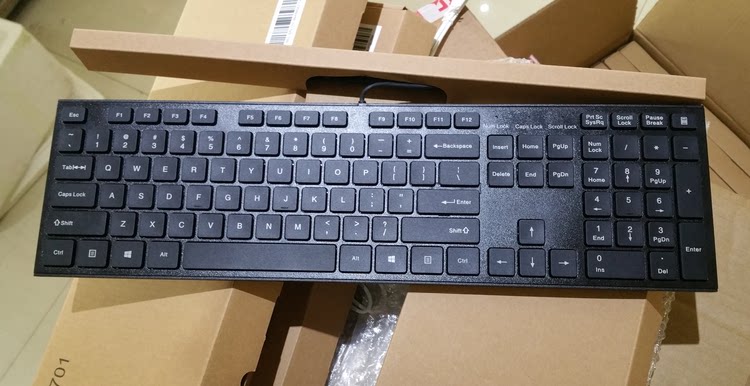 Samsung original black and white USB wired keyboard Korean Korean Korean (including keyboard film) computer universal