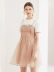 Sugar power của phụ nữ mùa thu sản phẩm mới màu cam nude sling váy gạc mềm mại có thể điều chỉnh dây đeo vai gạc chấm bi váy phụ nữ - Sản phẩm HOT