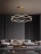 All-Copper Italian Minimalist Living Room Chandelier, Modern Simple Light Luxury Dining Room Lamp, Creative Wave Designer Main Light