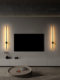 All-copper minimalist long wall lamp living room TV background wall modern simple Italian designer grille 2026 new style