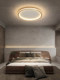 All-Copper Bedroom Ceiling Light, Minimalist Ultra-Thin Master Bedroom Round Light, Light Luxury, Simple and Elegant, High-End Room Lighting