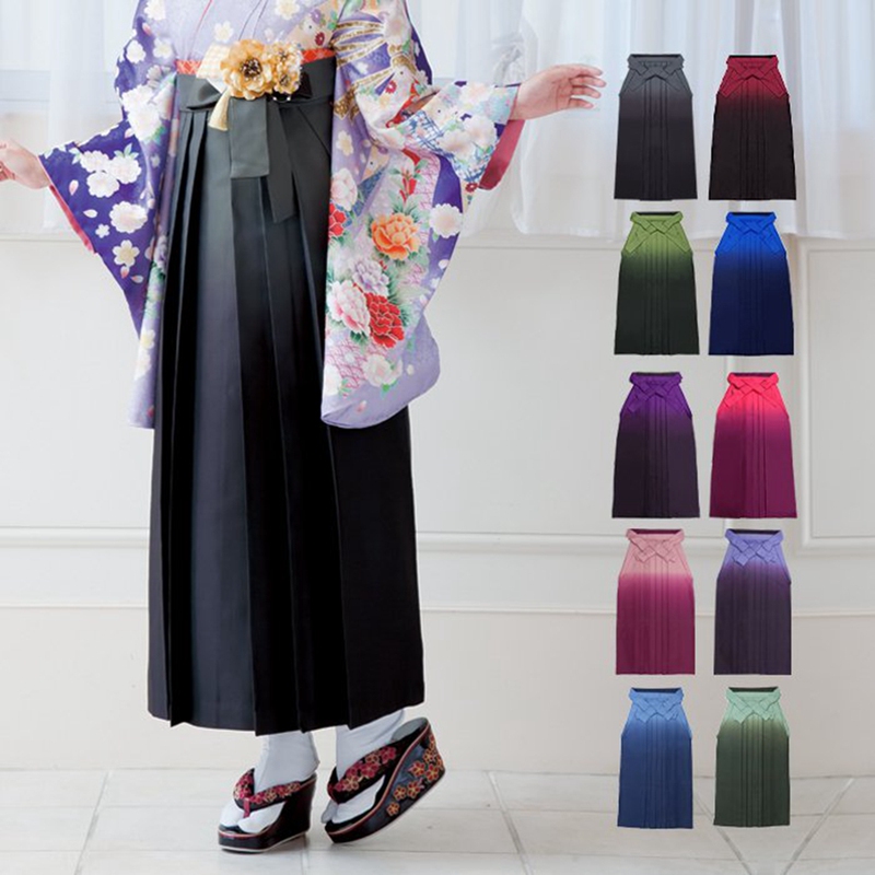 Japanese Order Kimono, Hakama, Kimono Skirt, Formal Attire, Senzuru Kimono, Small Pattern Kimono, 66.6cm Sleeves Graduation Uniform