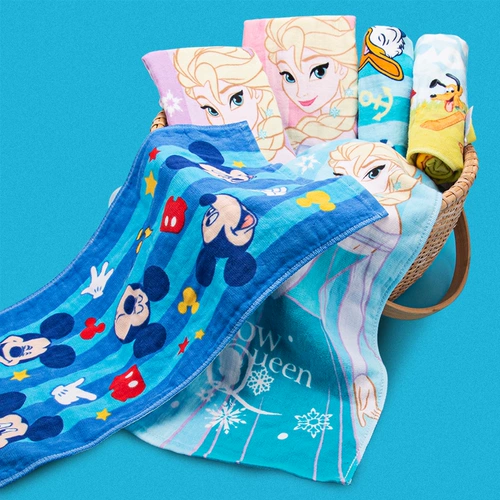 Дисней, мультяшное хлопковое детское банное полотенце для умывания для мальчиков, «Холодное сердце»