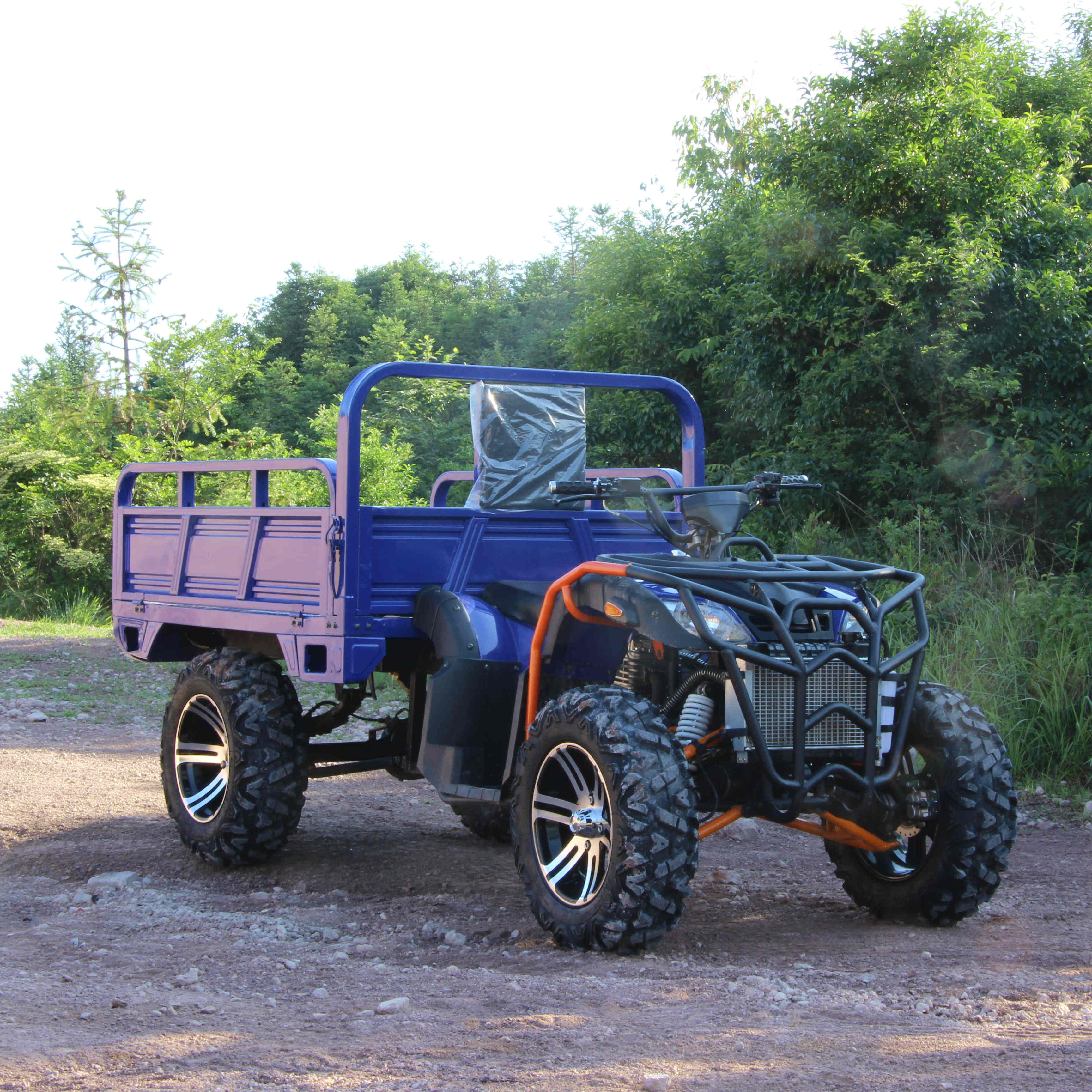 Big Bull Four-Wheel Drive Beach Vehicle Four-Wheel Off-Road Motorcycle Gasoline All-Terrain Mountain Bike Agricultural Vehicle Atv Cargo Box