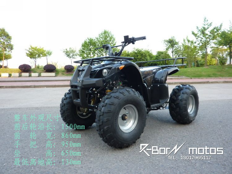 Libang 125cc tăng phần 8 inch lốp chân không trống phanh sắt tank bò nhỏ ATV bốn bánh off-road xe máy