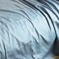 Bán giải phóng mặt bằng đặc biệt Bông màu xanh bông đôi giường đơn Twill cotton dày Không thể đủ khả năng bóng không phai ra giường màu xám