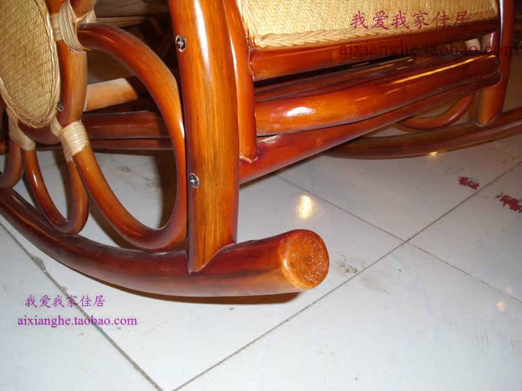 Ưu đãi đặc biệt Nội thất Xianghe Ghế mây tự nhiên Ghế bập bênh Trong nhà và ngoài trời Ghế mây thật ghế ngồi có thể ngả ghế - Hair Salon / Nội thất làm đẹp may hap toc