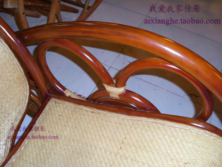 Ưu đãi đặc biệt Nội thất Xianghe Ghế mây tự nhiên Ghế bập bênh Trong nhà và ngoài trời Ghế mây thật ghế ngồi có thể ngả ghế - Hair Salon / Nội thất làm đẹp may hap toc