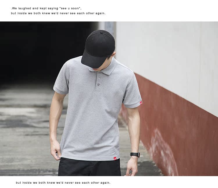 Áo sơ mi nam POLO ve áo thương hiệu thủy triều nguyên bản Châu Âu và Hoa Kỳ mùa hè rộng rãi cotton rộng tay áo phông ngắn tay phong cách mới lạ áo thun nam đẹp