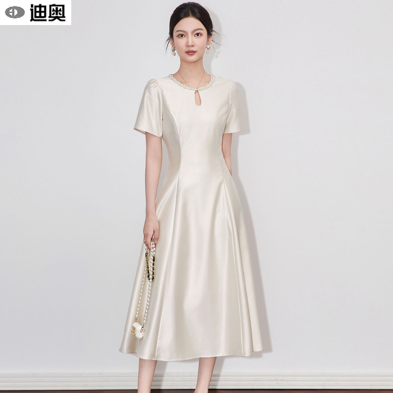 Dior's Socialite Banquet Dress for Women 2026 New Style Light Luxury Elegant Little Chanel-Style Dress French Long Dress