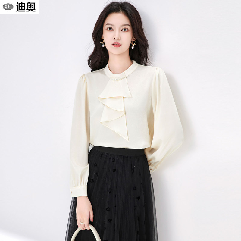 Dior French-Style Long-Sleeved Shirt for Women 2026 Early Autumn New Fashion Elegant Versatile Slimming High-End Shirt Dior French-Style Long-Sleeved Shirt for Women 2026 Early Autumn New Fashion Elegant Versatile Slimming High-End Shirt