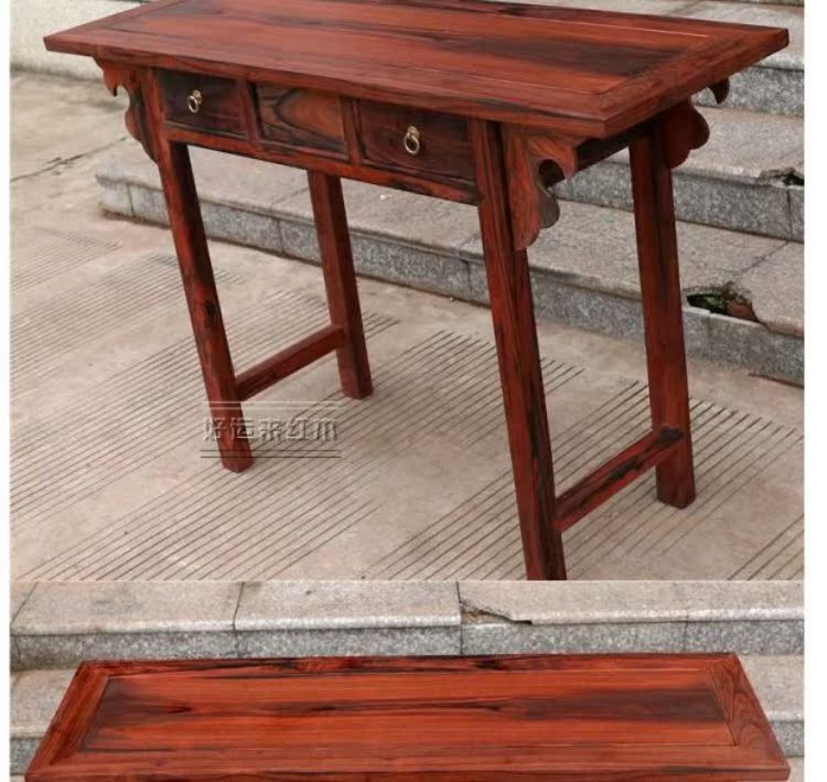 Đồ gỗ gụ Lào gỗ hồng đỏ Trung Quốc ngồi xổm trường hợp đầu hiên bàn cho bàn - Bàn / Bàn mẫu bàn ghế gỗ tân cổ điển