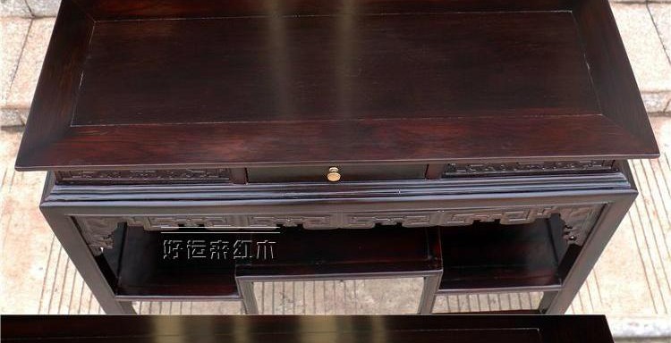 Redwood Lào gỗ hồng mộc cũ màu đen vật liệu khắc trường hợp trường hợp sơn trường hợp Sian Dalbergia phong cách Trung Quốc đồ gỗ rắn - Bàn / Bàn bàn ăn nguyên khối