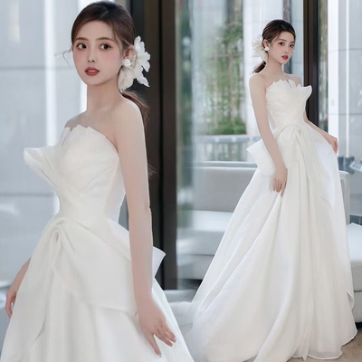 taobao agent 天使嫁衣 Tube top for princess, wedding dress for bride, tutu skirt