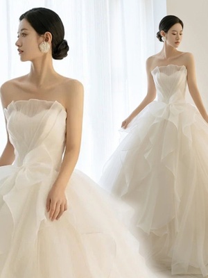 taobao agent Wedding dress, tube top for princess for bride, tutu skirt