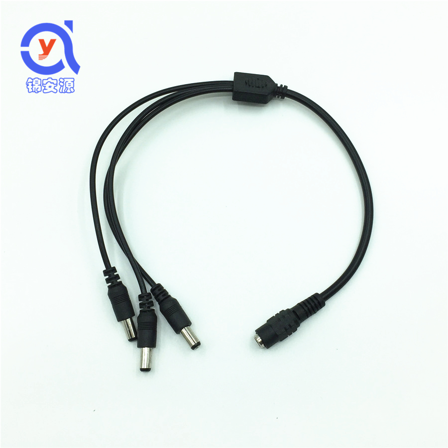 Full copper DC1 division 3 power cord bus wire 1 in 3 out 12V connected power supply camera accessories 1 tow 3