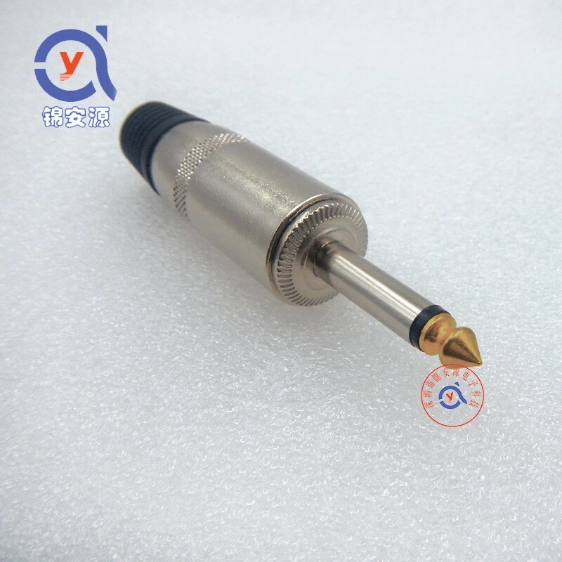 Large hat tube 6 35 welded male head 6 5MM large three-core microphone tuning bench audio power amplifier guitar wire plug