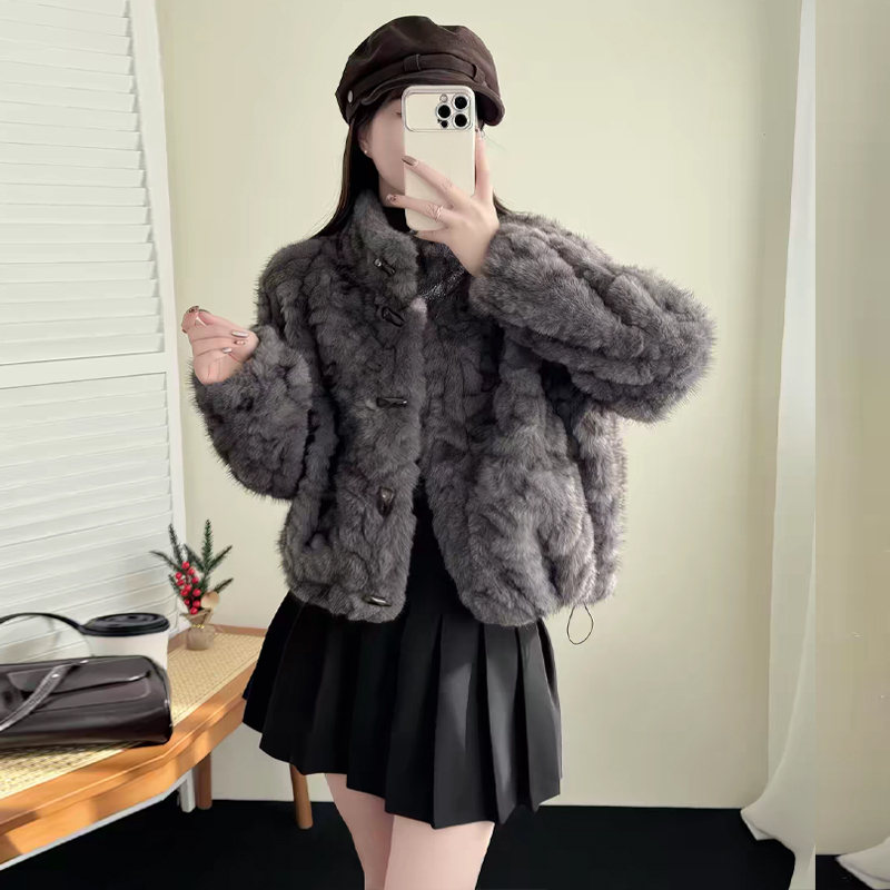 New Style Chanel-Inspired Short Faux Mink and Lamb Fur Coat for Women, Winter Warm Fur Jacket New Style Chanel-Inspired Short Faux Mink and Lamb Fur Coat for Women, Winter Warm Fur Jacket