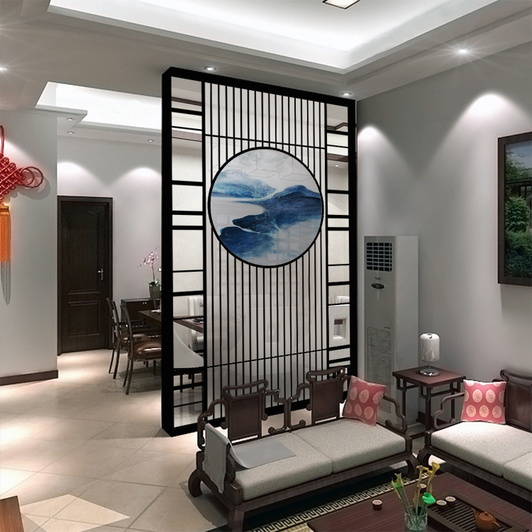 Phòng khách kiểu Trung Quốc mới nghệ thuật mờ kính màn hình nhà phân vùng tường trang trí hiện đại tối giản hiên phòng ngủ - Màn hình / Cửa sổ vách ngăn phòng khách bằng gỗ đẹp