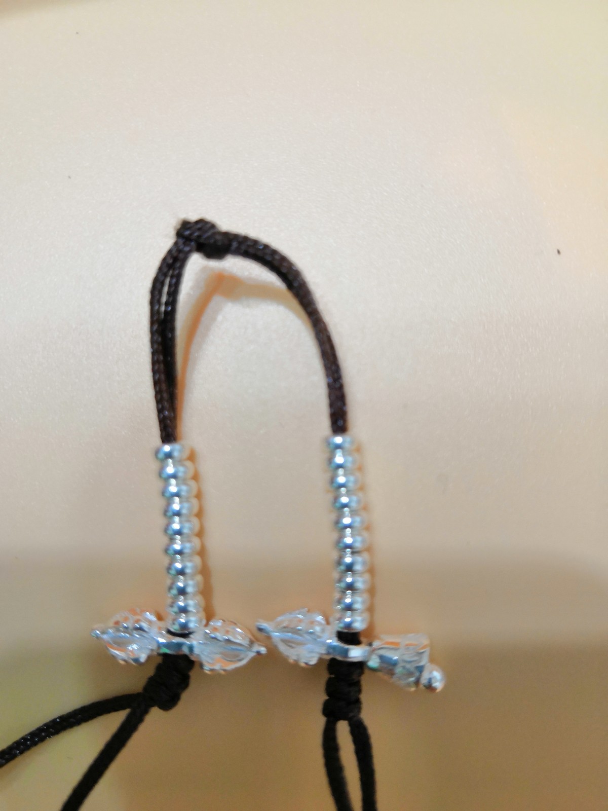 Pure Silver Diamond Bell Pestle Counter Foeball Counter Mantra to the Buddha Mini Small Number