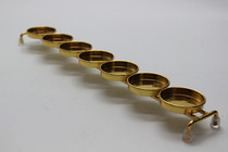 Buddhist utensils indoor worship in front of the Buddha single row of seven-star butter lamp holders everlasting candle lamp holder 33cm