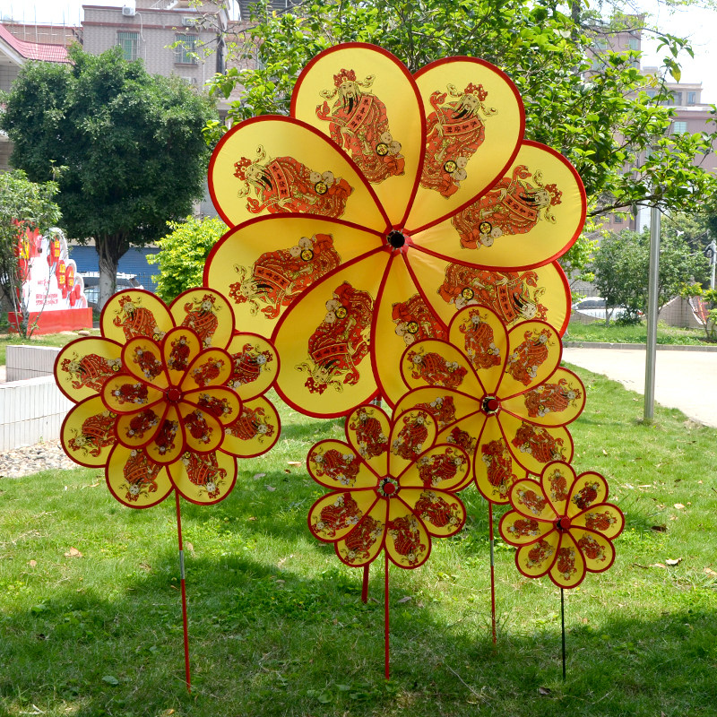 Oxford Bu Cai Fan Windmill Temple Visits Transshipment Windmill Flower City Property Opening Landscape Decorative Place Toys