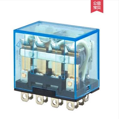 LY4NJ small relay intermediate relay HH64P AC220V24V 4 open 4 closed large 14 feet