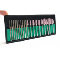Electric grinding accessories flint grinding head cone cylindrical Emery grinding needle 20-piece set of engraving needle grinding wheel