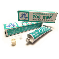 Tianmu 708 electronic silicone rubber white semi-flowing Waterproof high temperature insulation one-component organic silica gel