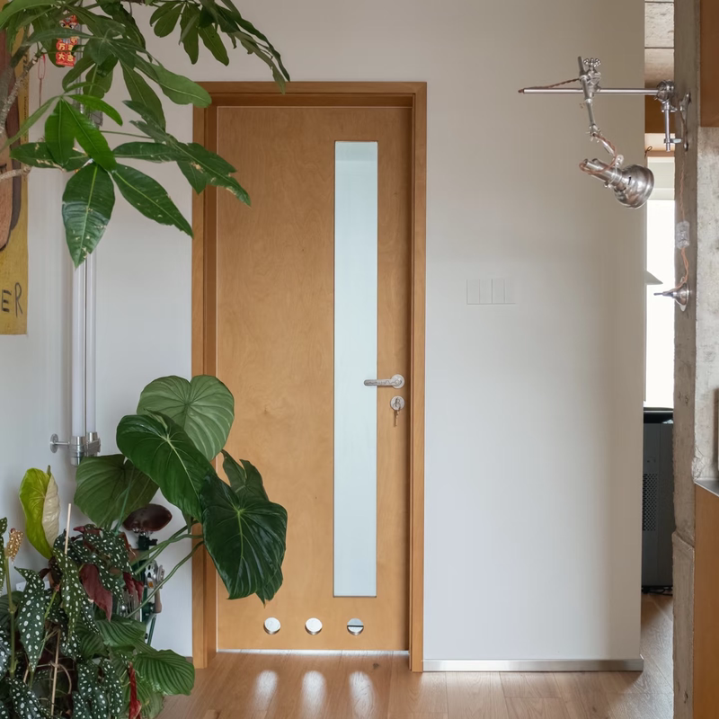 Solid Wood Marine Board Perforated Glass Door Kitchen Bathroom Door Moisture-Proof Waterproof Bedroom Door Room Door Painted Door Solid Wood Marine Board Perforated Glass Door Kitchen Bathroom Door Moisture-Proof Waterproof Bedroom Door Room Door Painted Door