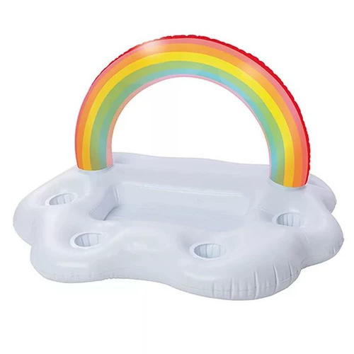 Надувное радужное облако расцветает бар арочная радужная чашка салат -бар Bingba Rainbow Cup Seat