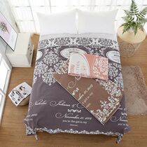 Three layers of cotton gauze towel cover blanket cotton soft breathable sweating Nordic style single double bed sheet