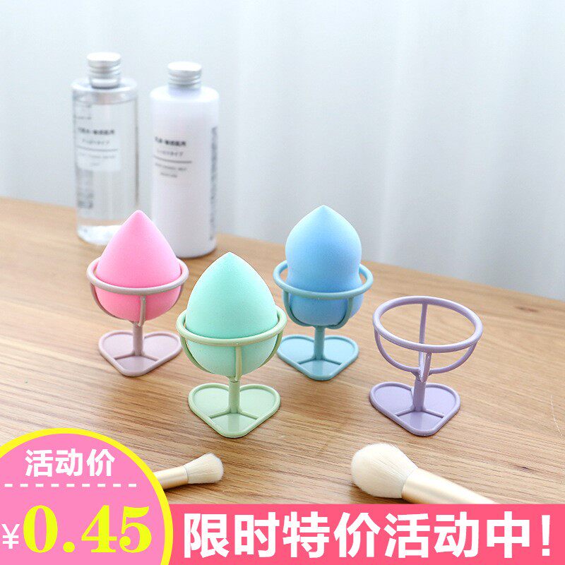 Gourd puff shelf bracket Small gourd ball cotton sponge shelf Portable beauty egg puff shelf