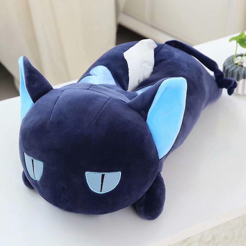 Mocha girl Sakura plush doll small can lie on the doll towel cover home car extraction toilet paper set large