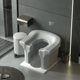 Bathroom small sofa squat to sit toilet chair squat toilet artifact toilet seat frame pregnant woman elderly toilet bath stool chair