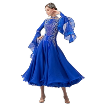 Rhyme Dance New National Standard Morden Dance Table Performance Competition Costumes Ballroom Waltz Upscale Dance Dress Custom