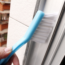 Japanese double head kitchen tile gap brush window track fine seam cleaning brush window slot brush slot blind corner dust brush