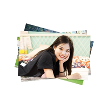 Photo development photo printing Polaroid style couple and baby travel mobile phone photos printed and plastic sealed