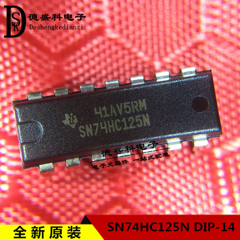 Brand new original SN74HC125N DIP-14 logic buffer line driver chip imports