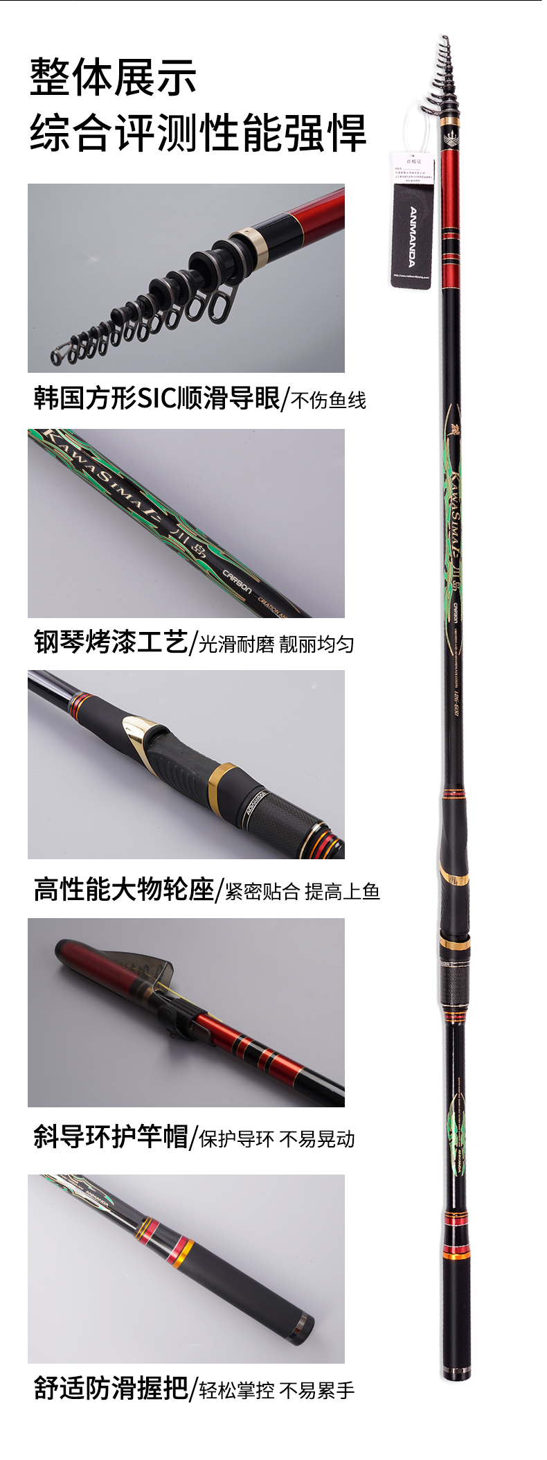 現貨阿曼達anmanda 川島磯竿5米4 5米超輕磯釣竿垂釣磯桿海釣0號到2號結實耐摔潮流熱銷款 露天拍賣