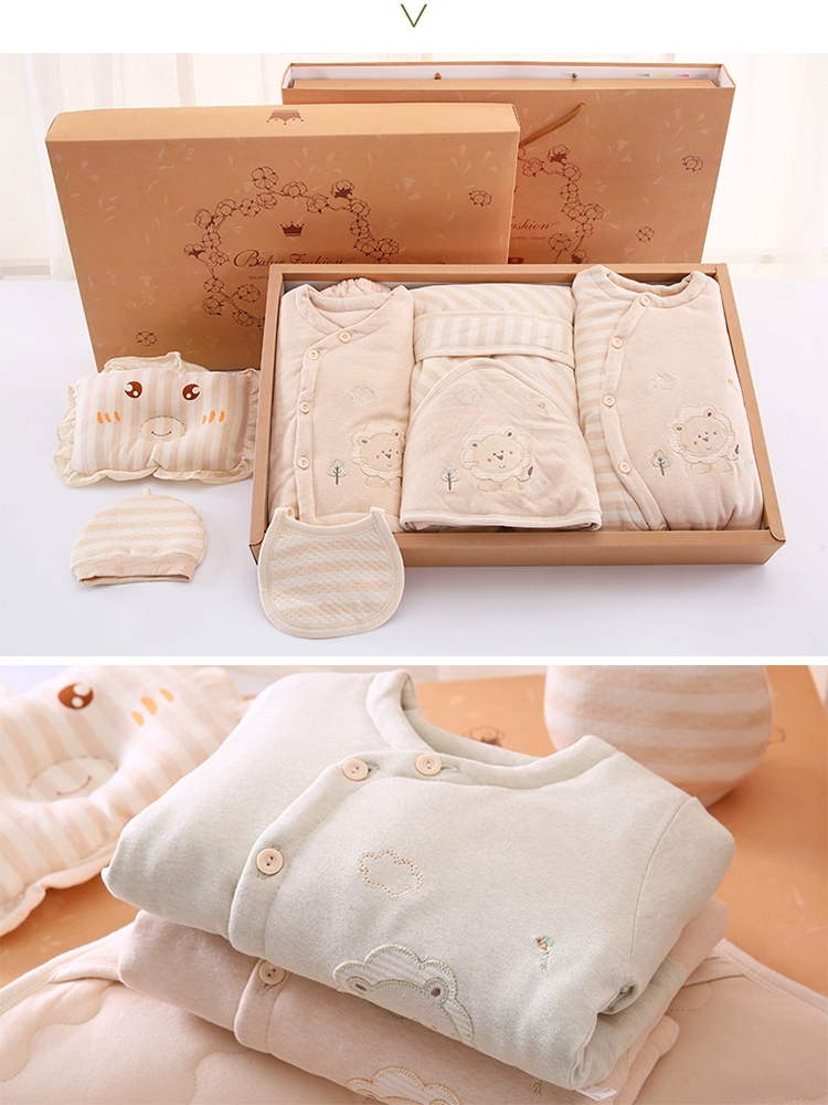 Quần áo sơ sinh cho bé bộ quà tặng mùa đông dày áo ấm cotton cho bé sơ sinh Bộ bông mùa đông - Bộ quà tặng em bé
