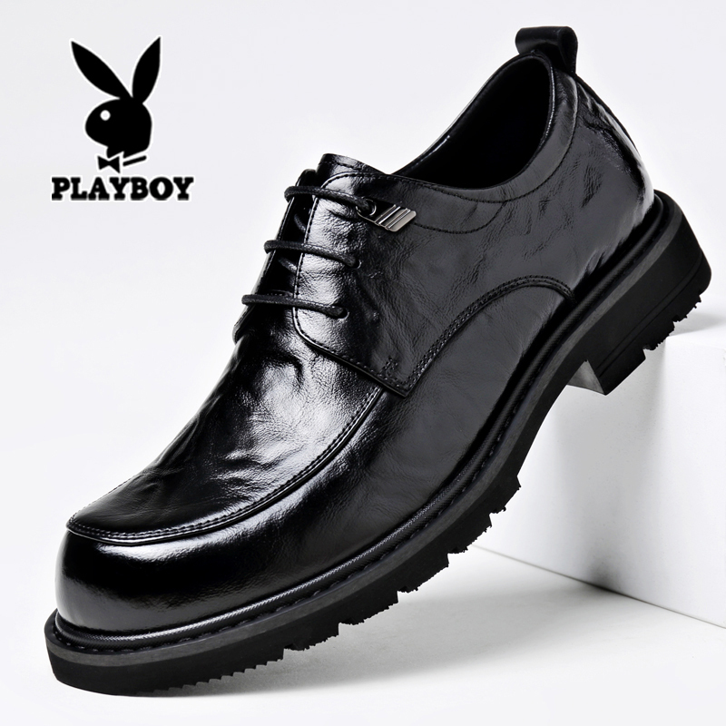 Playboy Leather Shoes for Men, Genuine Leather, Business Formal Wear, Wide Feet, Large Toe Box, Black, Height-Increasing, Wedding Groom, Large Size, Casual Playboy Leather Shoes for Men, Genuine Leather, Business Formal Wear, Wide Feet, Large Toe Box, Black, Height-Increasing, Wedding Groom, Large Size, Casual