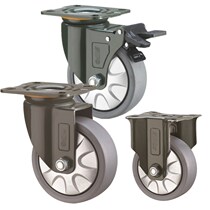 Xiangrong supo casters 3 inches 4 inches 5 inches 6 inches medium and heavy duty nylon cart wheels polypropylene brake wheels wear-resistant