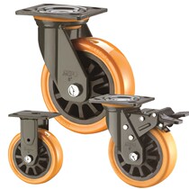 SUPO Xiangrong 4 inch 5 inch 6 inch 8 inch caster flatbed universal wheel heavy wheel trolley PU silent wheel