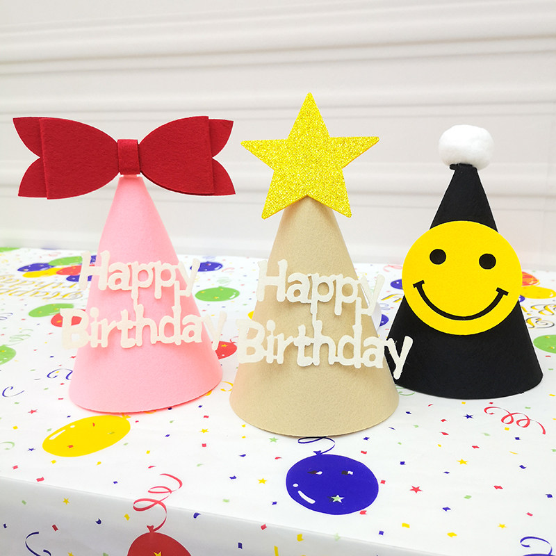 ins baby children's birthday hat adult tennis red party to blame for a photo felt hat party hat party hat