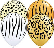 Zebra milk tiger pattern tiger pattern animal latex balloon thickened BAO WEN latex balloon baby birthday arrangement