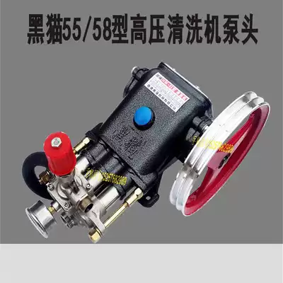 Hong Kong black Cat 55 58 type high pressure cleaner brush head high pressure pump three-cylinder piston pump stainless steel model