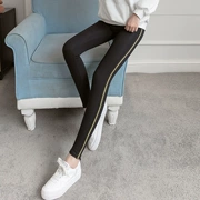 Vẻ đẹp năng động quần size lớn 2018 mới mùa đông chất béo mm legging 200 pounds quần eo cao quần lọt khe